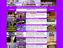 Tablet Screenshot of churchblessings.com